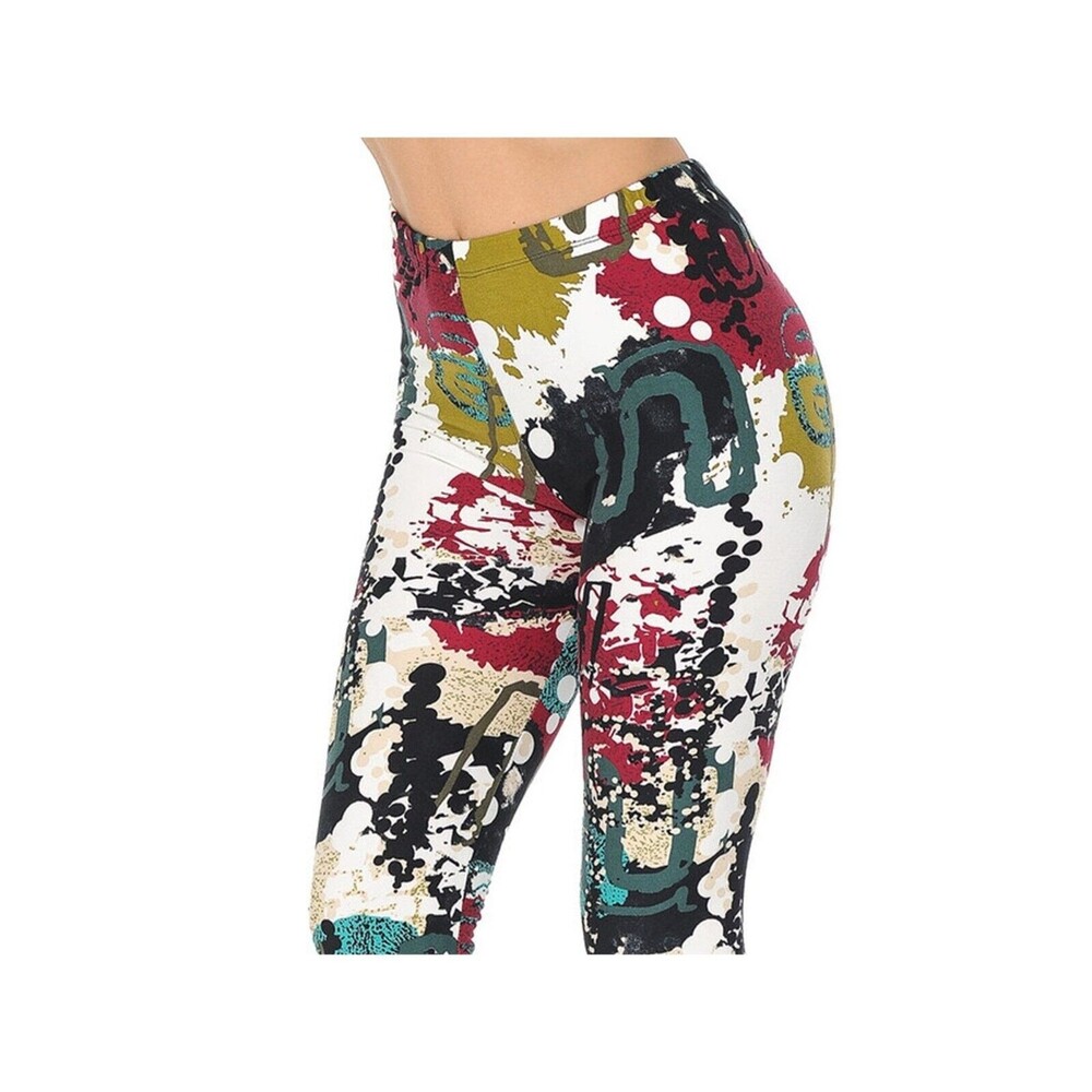 Reg One Size Womens Juniors Buttery Soft Aurora Borealis Leggings - Picture 1 of 9